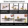 Flexible Braided, Gas Hose Yellow Dryer Gas Hose  Daily Home Gas Equipment Replacement
