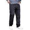 Übergröße Herren Straight-Leg Hose Herbst High-Waisted Stretch Dad Jeans