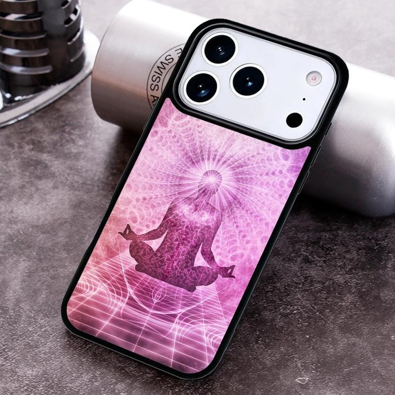 Mandala Chakra Yoga Phone Case for iPhone 17 16 15 Pro Max Air 14 13 12 11 Plus Shockproof Capa Cover