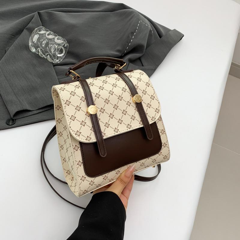 Large capacity Korean backpack female 2025 beautiful personalized backpack female ins design sense niche student schoolbag