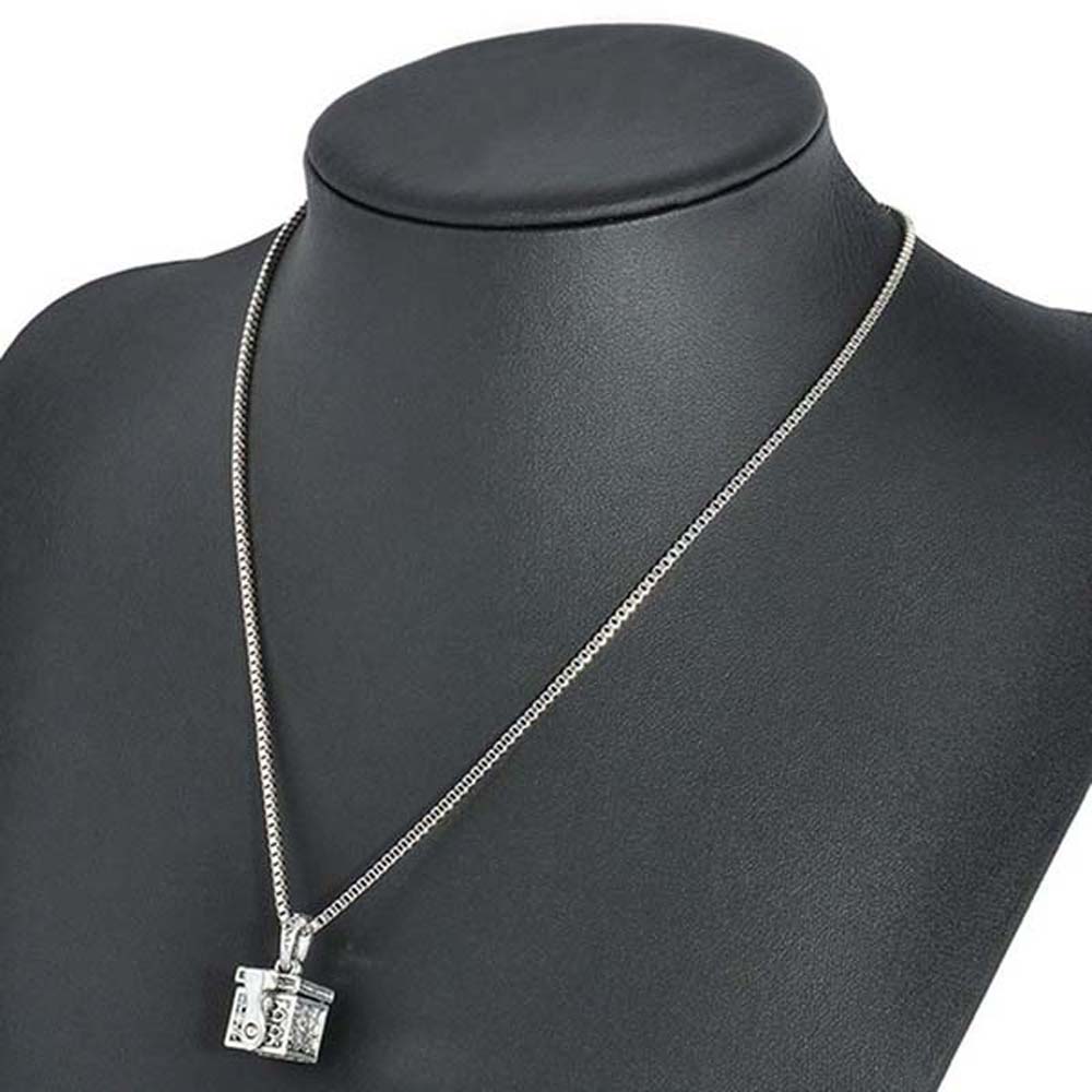 Keepsake Antique Silver Color Memorial Jewelry Vial Pendant Urn Necklace For Ashes Cremation