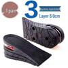Adjustable Height-Boosting Insoles: Air Cushion, Shock-Absorbing, Unisex, Ideal for Sports or Martin Shoes