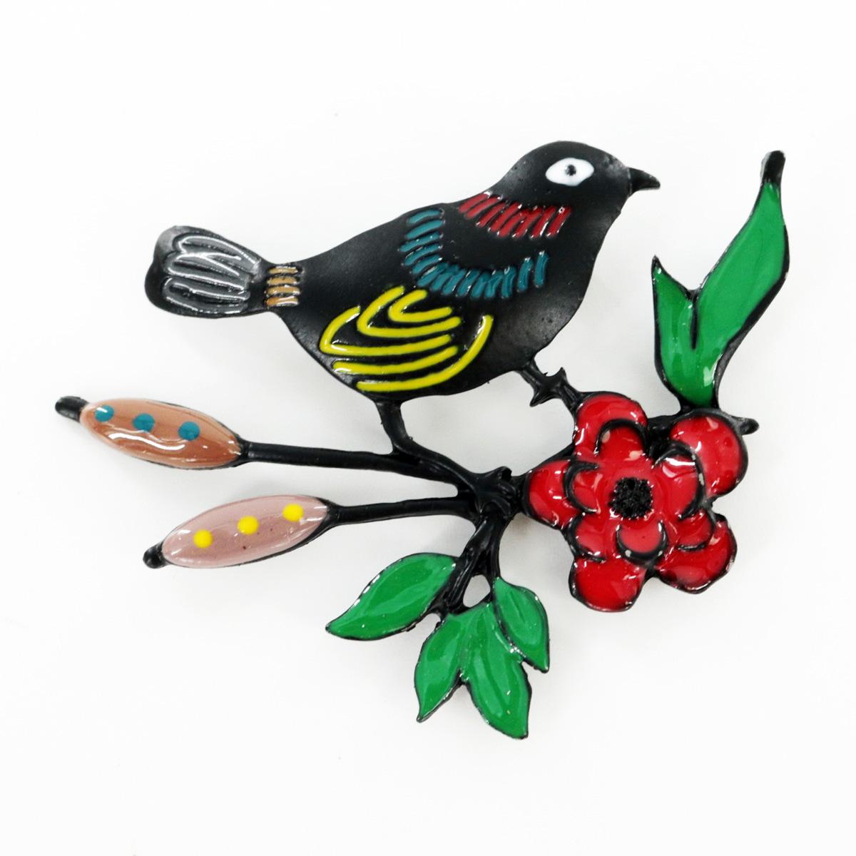 

Les Trésors De Lily [R6157] - Магнитная брошь Lilipoupettes (бабочка) бежевый желтый - 60х45 мм