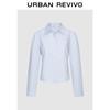 UR2026 Women's Embroidered Pleated Button-Front Shirt