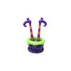 Inflatable Witch Leg Cauldron Cooler Large Capacity Beverage Bucket for Halloween Party Festival Decoration and Storage