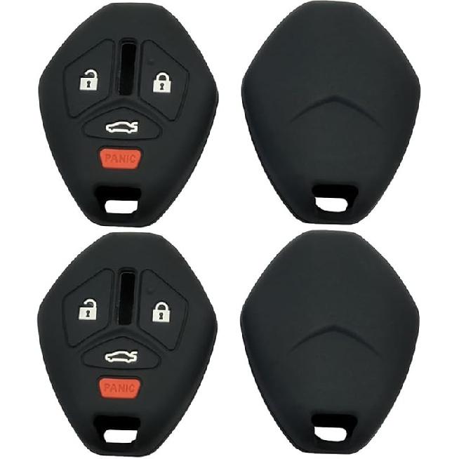 Replacement Key Fob Cover Case fit for Mitsubishi Eclipse 2006-2012 Endeavor 2006-2011 Galant 2006-2012 Lancer Outlander 2007-2013 Keyless Entry Key чёрный