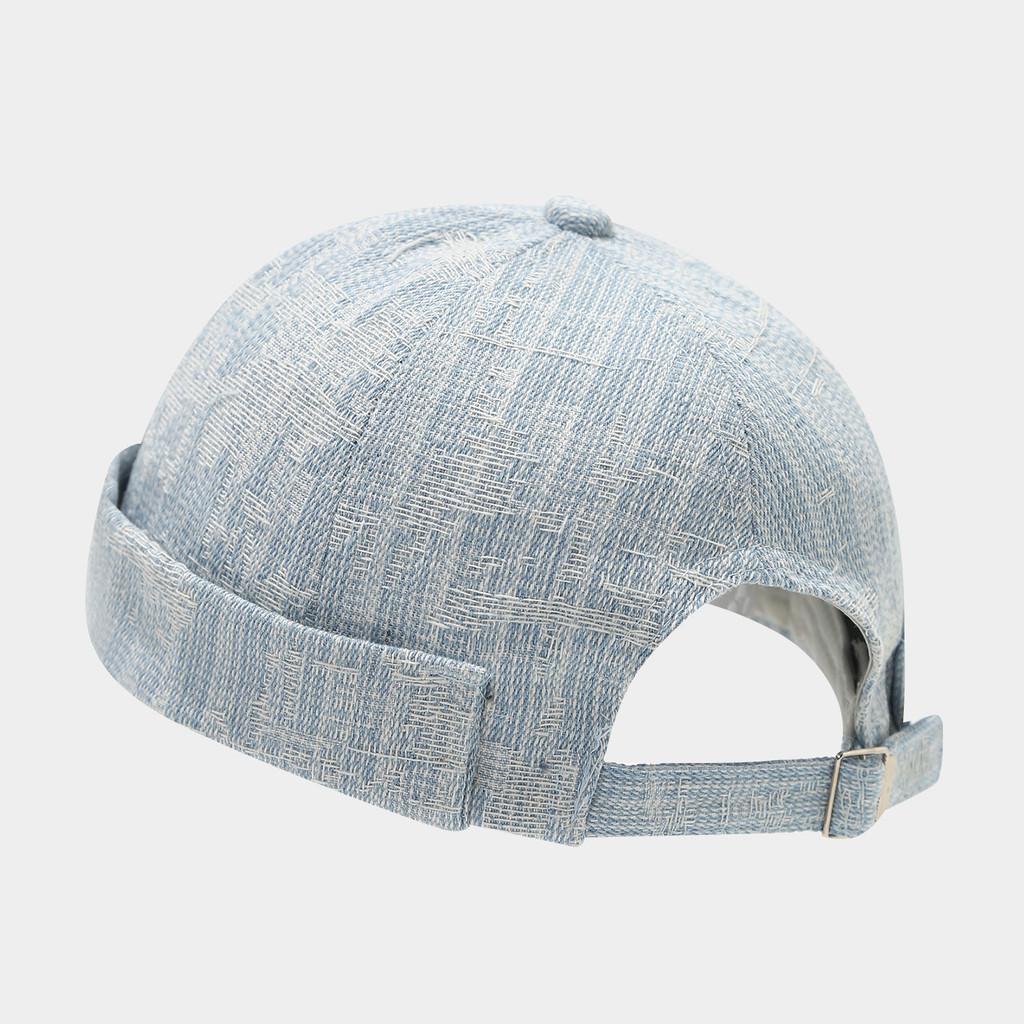 Port Style Denim Cap With Adjustable Fit For Casual Streetwear In All Seasons