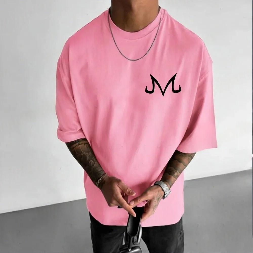 Dragon Ball Summer Men's T-Shirt Japan Anime Majin Buu Autumn Inner Match Boys Children Parent-Child Basic Trend Short Sleeves