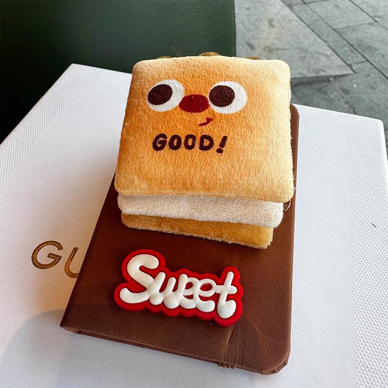 Kreativní zábavný plyšový přívěsek jídlo zápisník diář malý zápisník dívky nosí poznámky