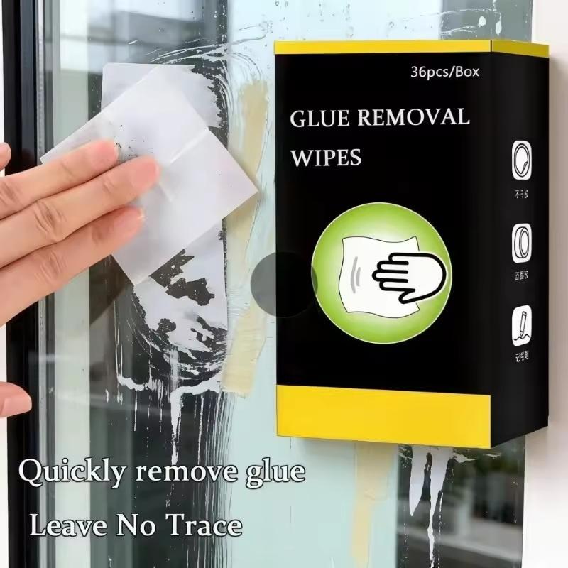Adhesive Remover Wet Wipes Heavy Duty Non-Toxic Glue Stain Remover for Glass Ceramic Floor Plastic Garage Home Cleaning Use