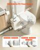 VEVOR Macerator Pump 800W 12000L/h Flow 32.8 Ft/10 M Head Sewage Pump, Waste Water Disposal Upflush Machine with 4 Inlets, Macerating Toilet Sewerage