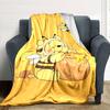 1pc Bee Honey blanket Lightweight Flannel Throw for Sofa Bed Travel Camping Livingroom Office Couch Chair