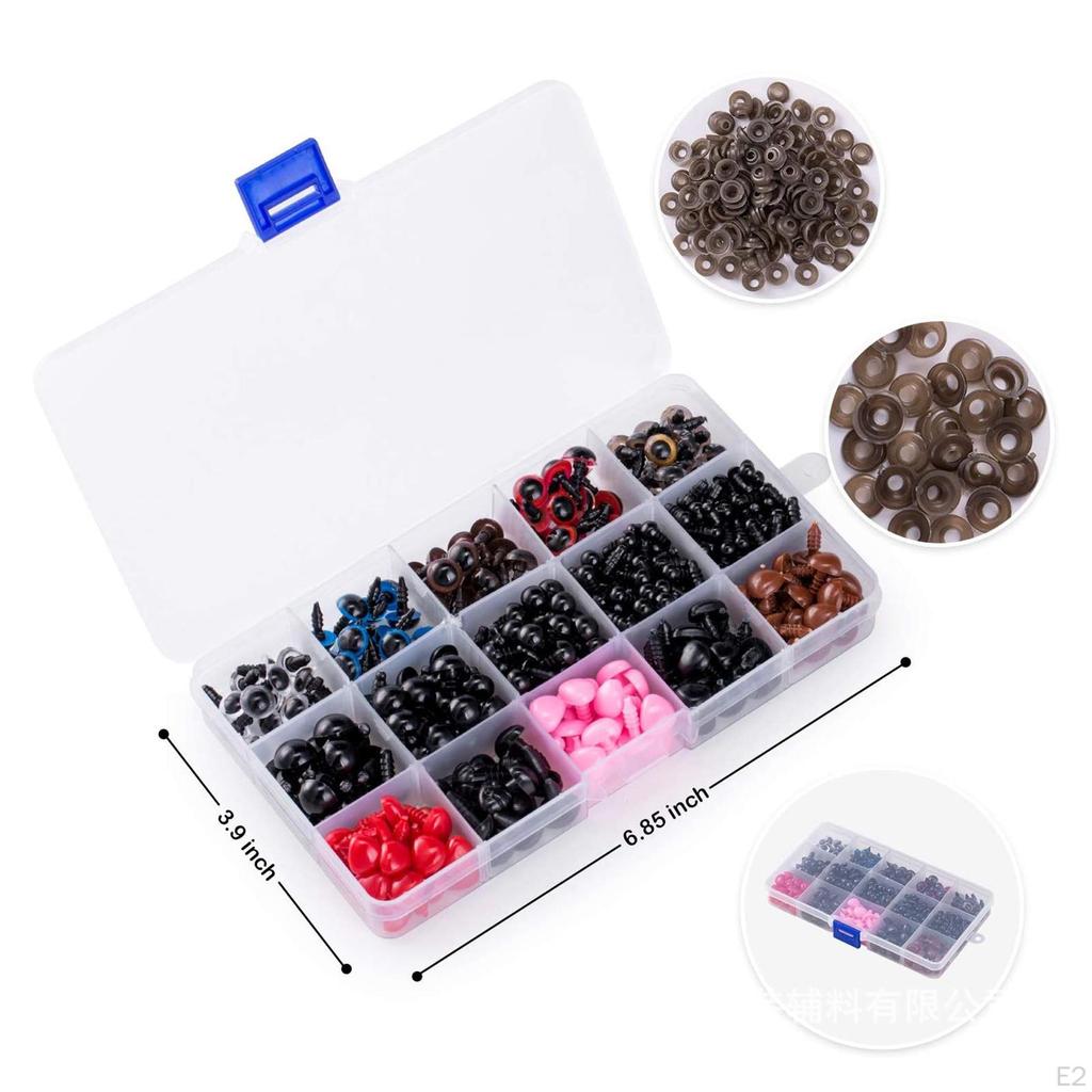 Animal Safety Eyes And Nose with Washers for Plush Toys Dolls DIY