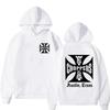 [Křížová EU velikost] Pánská mikina s logem West Coast Iron Cross Choppers