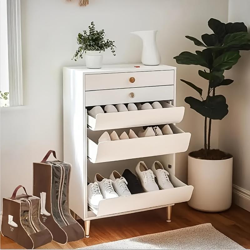 1/5 Stück Multifunktionale Schuhe Aufbewahrungstasche mit Griff Staubdichter Stiefelschutz für Lange & Stiefelette Reisebeutel Schuhe Organisieren