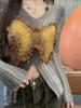 Butterfly Design Slim Fit Long Sleeve Knitted Sweater for Women - Autumn Collection