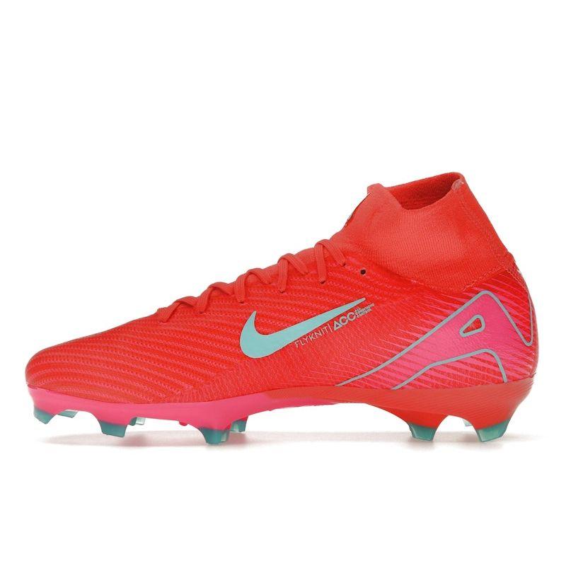 Nike Zoom Mercurial Superfly 10 Pro FG Mad Energy Pack Unisex Sneakers Red Ember-Glow Aurora-Green HF9433-800