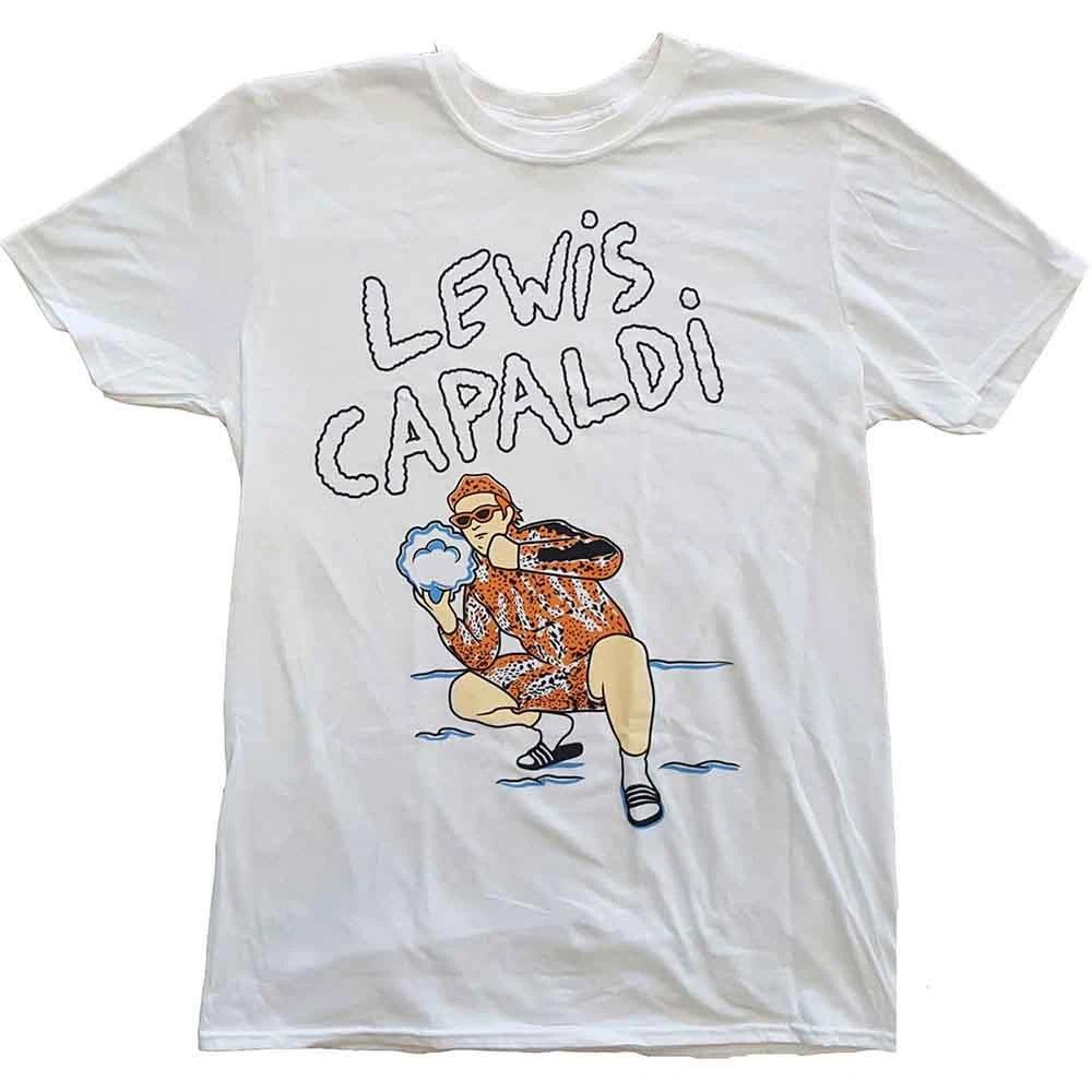 Lewis Capaldi Snow Leopard Official Tee T-Shirt Mens L