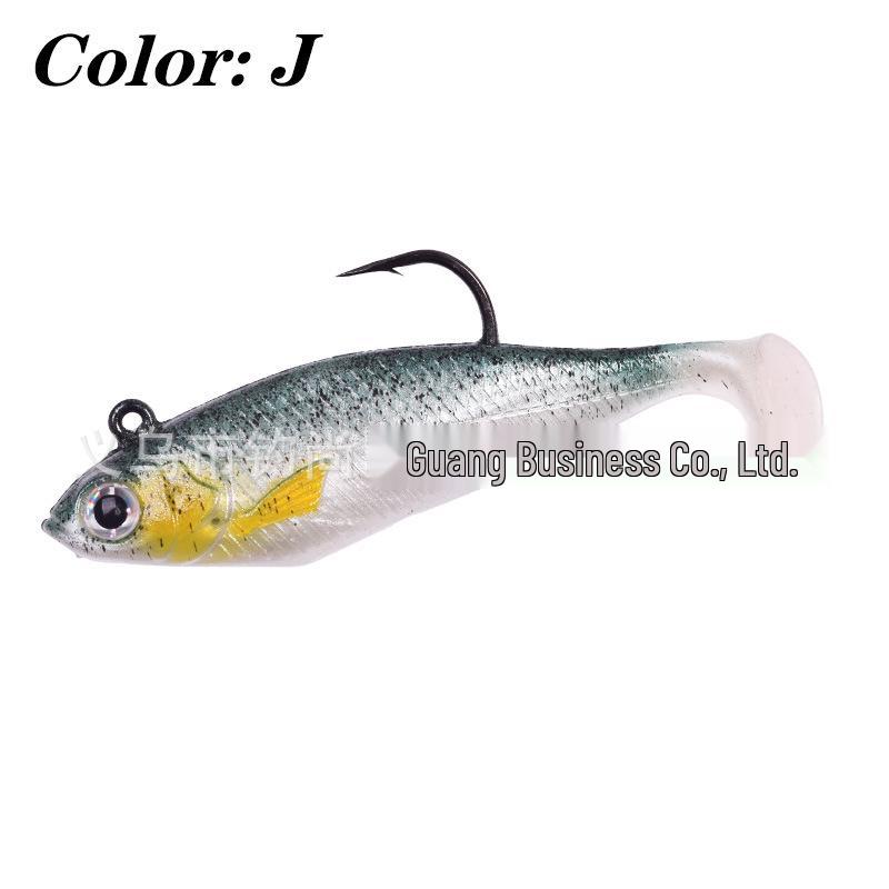 Bionic T-Tail Soft Bait Lure: Long Cast Freshwater & Saltwater, Mandarin Fish & Bass, Single Hook Artificial Bait