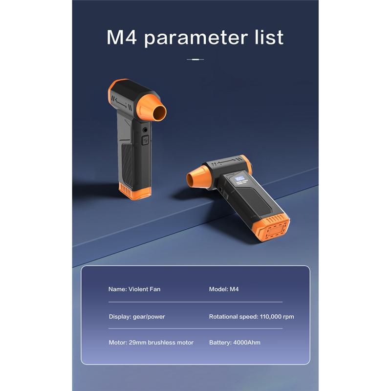 Powerful Turbo Air Blower Violent Fan Portable Snow Blower Brushless Motor Turbo Air Blower