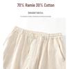 Men's Thin Linen Cotton Blend Straight-Leg Pants