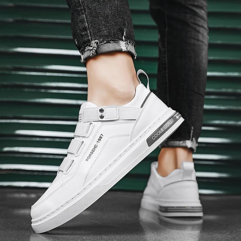 Fashion Men's Shoes Spring and Autumn 2024 New Fashionable Leather Waterproof Board Shoes,lightweight and Breathable Casual Sports Shoes