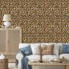Golden Leather Wallpaper Gold, Ochre, Brown and Rust for Living Room and Bedroom 50x1000