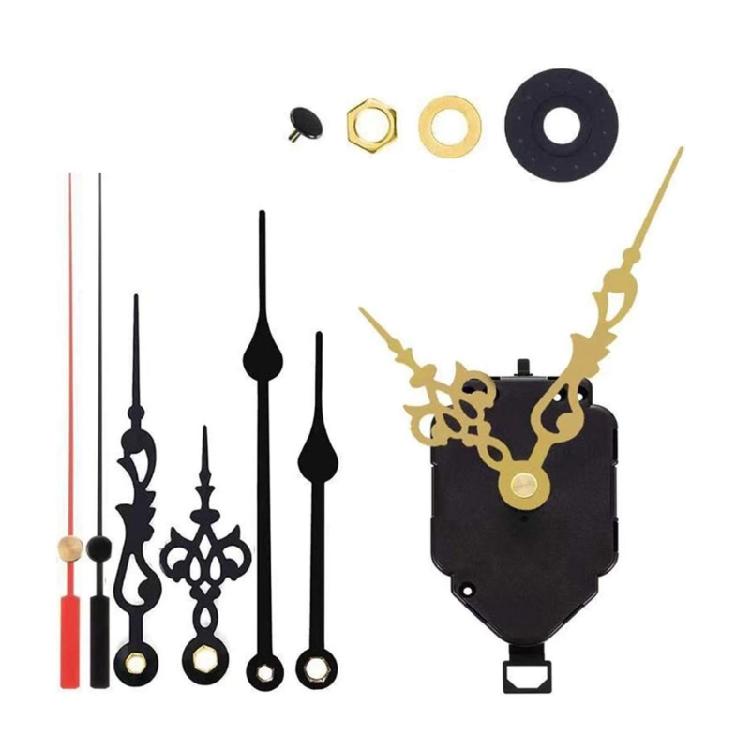 Clockwork Mechanisms Wall Pendulum Clock Spare Parts Kits with Different Hand Option Craft and Repairing Replacement