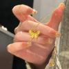 Elegant Gold Butterfly Filigree Chain Necklace for Women - High-End Fashion Statement