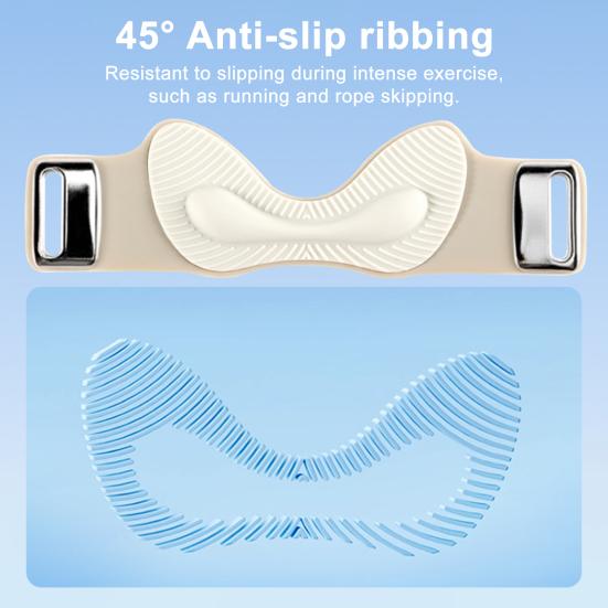 Silicone Patella Knee Strap Adjustable Sports Tennis Basketball Running Cycling Knee Pain Relief Patellar Tendon Support Stabilizer Knee Band Brace