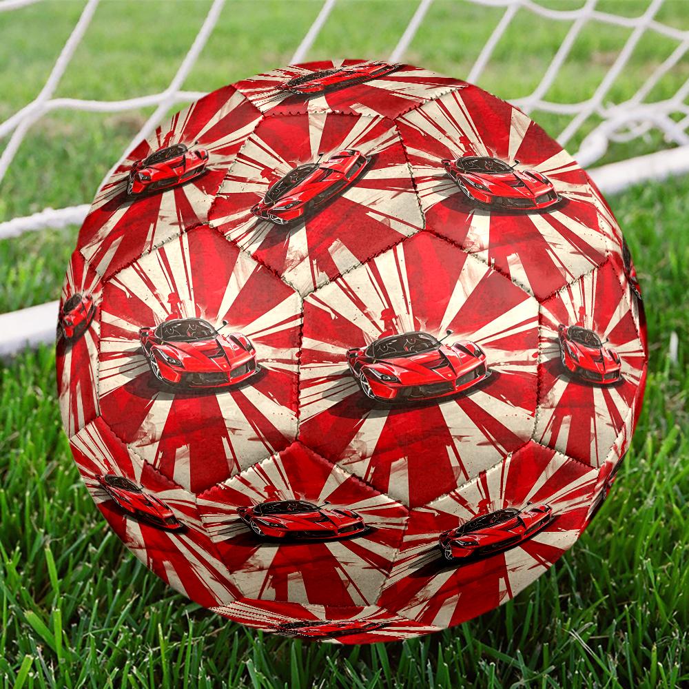 Racing Theme Size 5 Soccer Ball, Suitable for Both Indoor and Outdoor Matches, a Gift Suitable for Everyone.