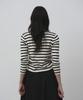 THE GREEN LAB Striped Shirred Knit [White]