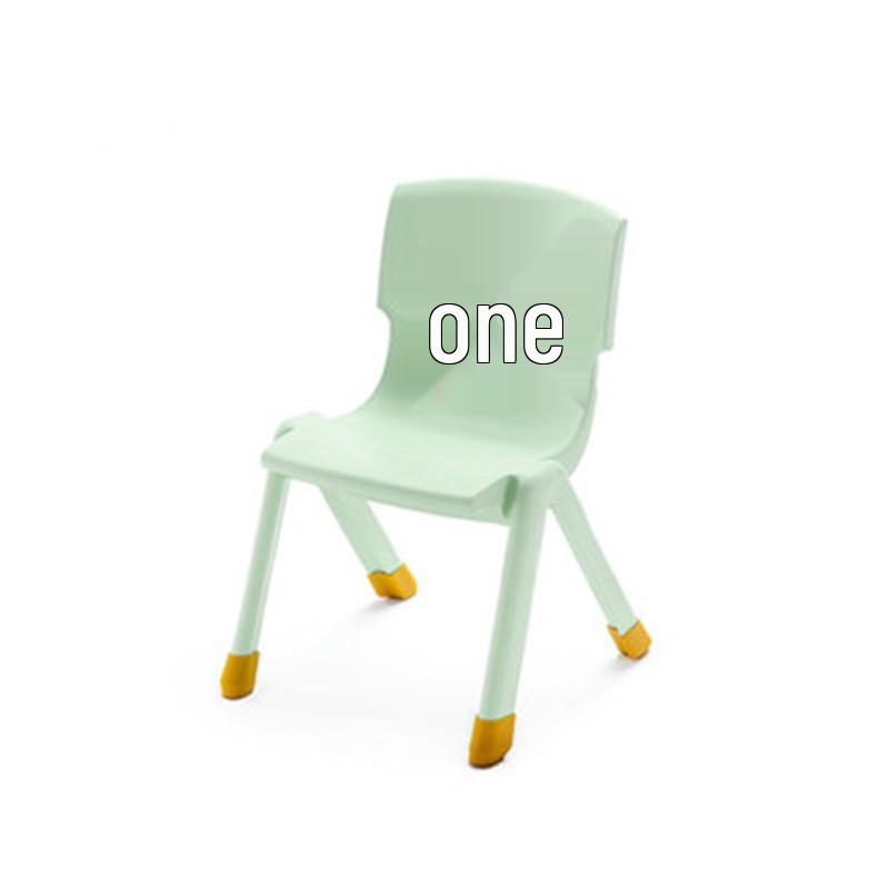 Child's Anti-Slip Backrest Dining Chair - Thickened Household Plastic for Toddlers & Kindergarten