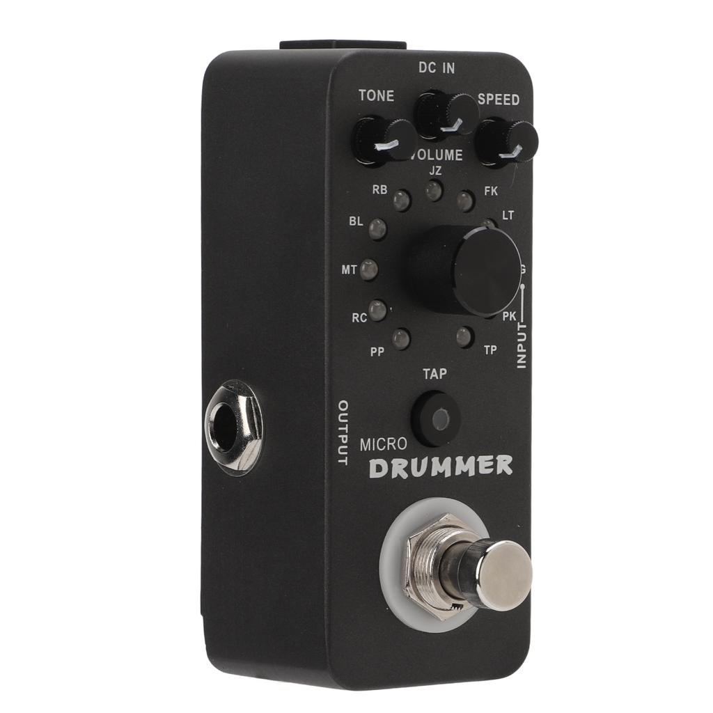 Drum Machine Pedal 121 Drum Loops Electric Guitar Monoblock Effect with True Bypass 95mA