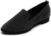 Josepha Cherie Women's Suede Slip-On Shoes, Black, Size 24.0cm