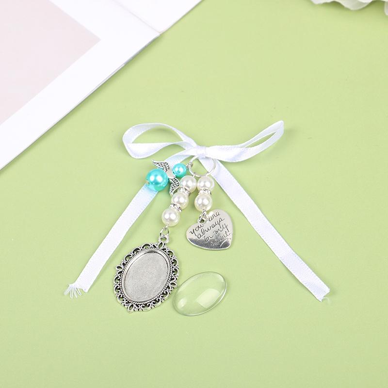 Hochzeitsstrauß Herz Fotorahmen Für Hochzeitserinnerungsanhänger Braut Engel Anhänger