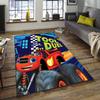 1pc Blaze and the Monster Machines Design Area Rug - Non-Slip, Soft & Cozy Floor Mat for Living Room, Bedroom, Office - Indoor/Outdoor Decorative Carp