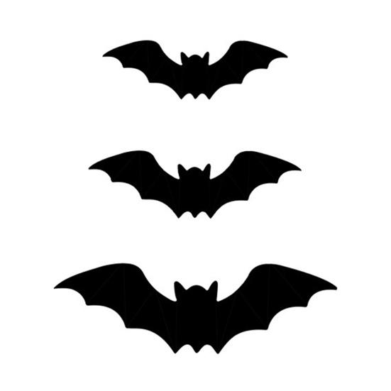 Ensemble d'autocollants Araignée Chauve-souris d'Halloween avec Lumières LED Améliorateur d'Atmosphère Effrayant Décorations Intérieur Extérieur