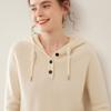 Women's Casual Cashmere Drawstring Sweater - Versatile Knitwear for Autumn and Winter