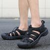 Fashion Summer Comfort Soft Sole Sandals Brand Casual Outdoor Non-slip Mens Leather Sandals Men Retro Hollow Out Breathable Beach Shoes