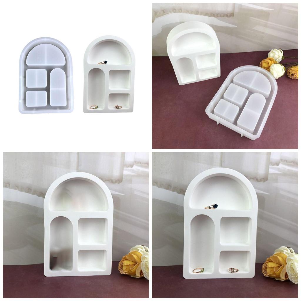 Innovative Arched House Silicone Moulds For Casting Mini House Christmas Decorations And Creative Resin Crafts