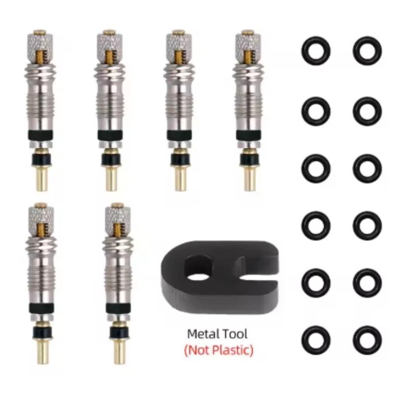 Bicycle Removable Presta Valve Core Kit MTB Road Bike FV Nozzle Replacement Tubeless Service Parts Alloy Remover Tool