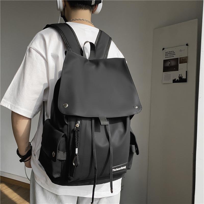 Trendy and Cool Men's and Women's Backpacks, Anti-splashing Locomotive, Large Capacity, Large Cover, Student Schoolbag, New Backpack.