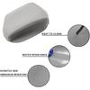 SecosAutoparts Center Console Lid Cover Replacement Leather Armrest Cover Gray Compatible with Honda Pilot 2009 2010 2011 2012 2013 2014 2015,
