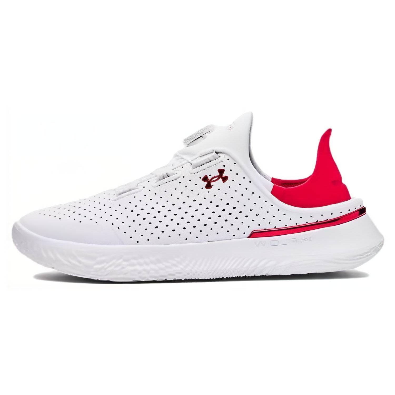 Under Armour SlipSpeed Unisex White Red Training Shoes 3027049-103 42.5