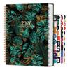 2026 Flower Planner Schedule Organiser Twin Coil Binding Monthly Planner Notebook For Time Management and Scheduling
