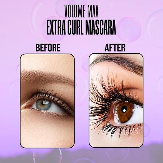 FASHION COLOUR Volume Max Ultra Curl Mascara | Volumizing | Smudge Resistant, Water Resistant | Extreme Volume | Lengthening Mascara for Eyes | 8ml