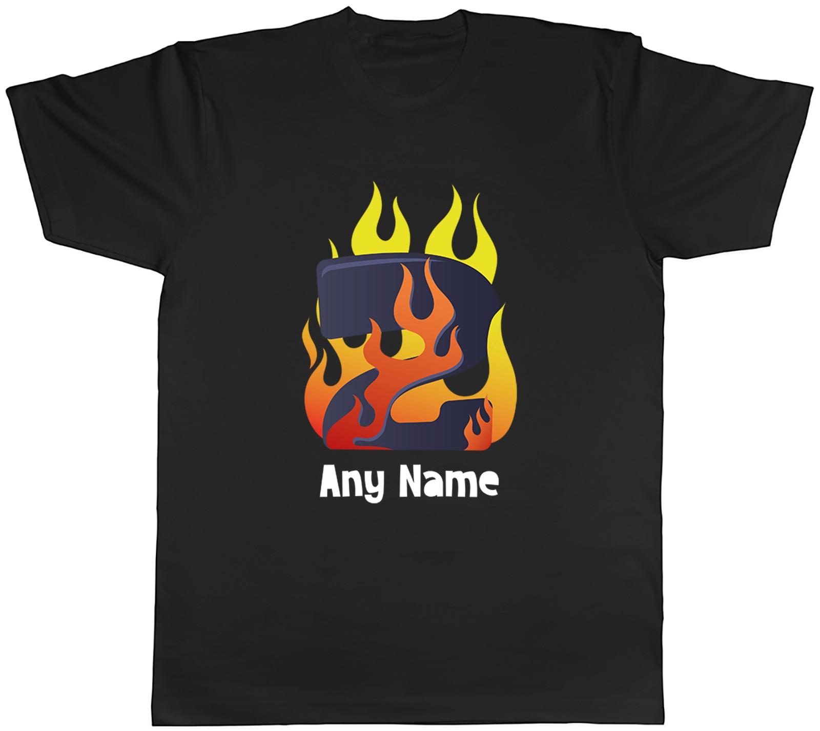 Personalised Number Day Flame Digit 2 Two Mens T-Shirt Tee Gift Top S