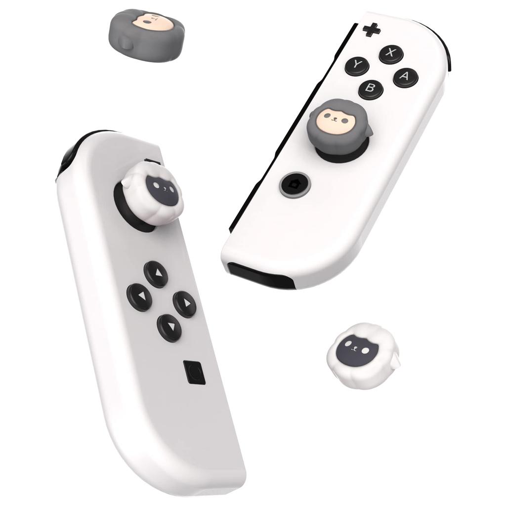 PlayVital Sheep Joystick Silicone Analog Stick Cap Covers for Switch Lite OLED Caps, Joy-Con & &