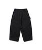 ANGLAN Double Knee Work Balloon Pants - Black